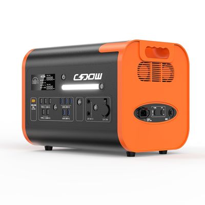 2200W / 2048wh ایستگاه برق قابل حمل با خانه ضد آتش و اینورتر امواج سینوس خالص