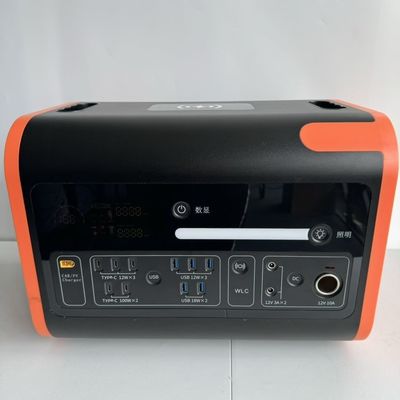 2200W 2048wh ایستگاه برق قابل حمل برای شارژ پنل خورشیدی در موارد اضطراری در فضای باز