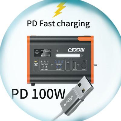 2200W AC DC نوع C باتری برق پشتیبان اضطراری ایستگاه برق قابل حمل سفارشی