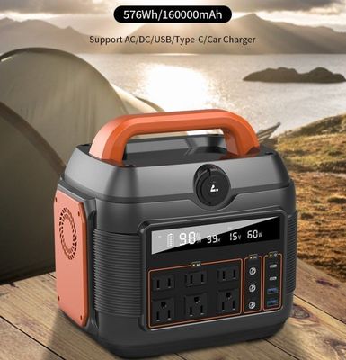 خانواده کمپینگ در فضای باز 600W نیروگاه خورشیدی با باتری و شارژ پنل خورشیدی