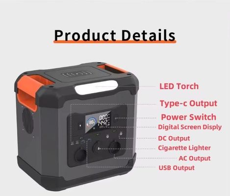 ژنراتور خورشیدی 1500W/1344wh قابل حمل ایستگاه برق قابل حمل برای آمادگی برای بلایا