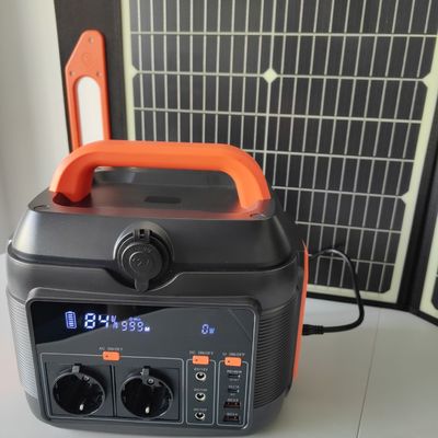 600W حمل و نقل لیتیوم ذخیره انرژی برق با شارژ پنل خورشیدی 60W