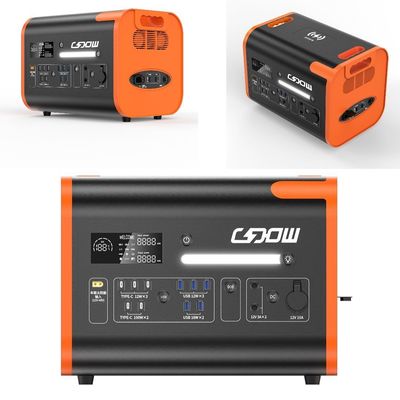LiFePO4 انرژی 2200W/2400W ژنراتور خورشیدی ایستگاه برق قابل حمل طول عمر 2000 بار