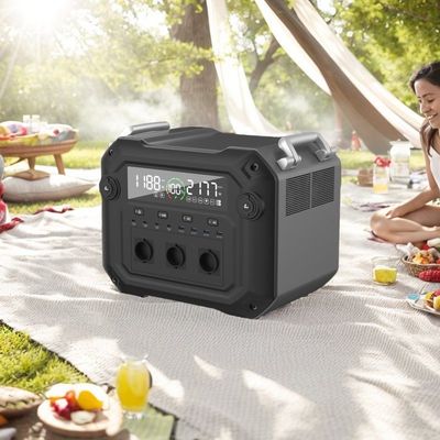 اینورتر اینورتر دو طرفه 2500W برای کمپینگ در فضای باز خانه ایستگاه برق قابل حمل