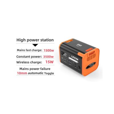 3500W خروجی برق ثابت AC/DC خروجی UPS قابل حمل برای ایستگاه ذخیره انرژی خانگی