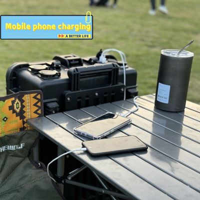 اندازه بسته 77.00cm * 54.00cm * 32.00cm ایستگاه برق قابل حمل LiFePO4 6993wh 7000W