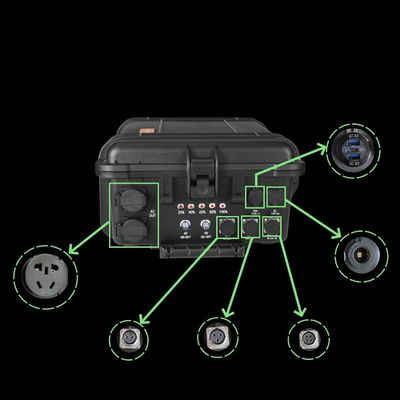 AC خالص Sine Wave Output 6000W/6212wh ایستگاه برق اضطراری خورشیدی قابل حمل برای فضای باز