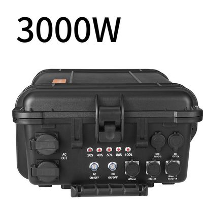 ژنراتور انرژی قابل حمل 3000W/3000wh ایستگاه برق برای تامین برق اضطراری در فضای باز