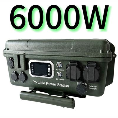 کنترل کننده MPPT 6000W/6048wh ایستگاه برق محمول AC/DC در فضای باز برای محصولات