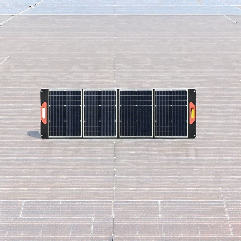 کیت PV خورشیدی تاشو برای نیروگاه برق و سفر های کمپینگ 100W 12V ایست تنظیم پذیر