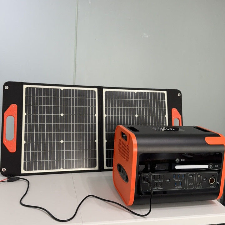 22.8٪ کارایی تبدیل پنل های خورشیدی تاشو برای فضای باز 60W 100W 200W 300W 400W