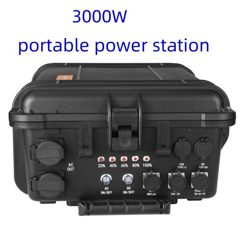 گزینه سفارشی 3000W ایستگاه خورشیدی قابل حمل برای ذخیره انرژی در فضای باز