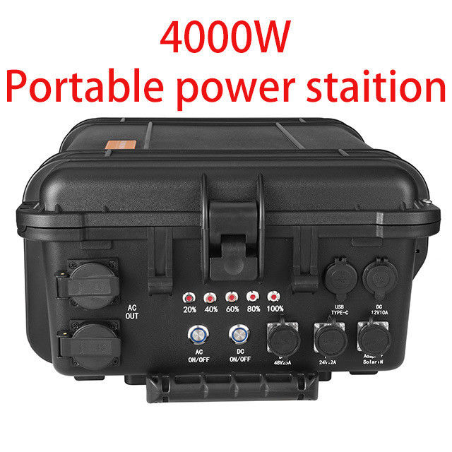 قدرت کمپینگ در فضای باز با ظرفیت بزرگ 4000W و ژنراتور خورشیدی USB / Type-C 18W Max