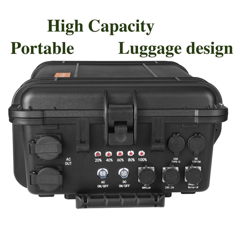 LT-30 تامین انرژی اضطراری ژنراتور بانک برق قابل حمل 3000W با اینورتر AC / DC