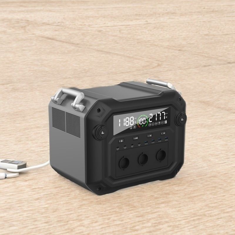 ژنراتور خورشیدی با قدرت بالا 2500W 2340wh 110V 120V با مواد پوسته آلومینیوم ABS