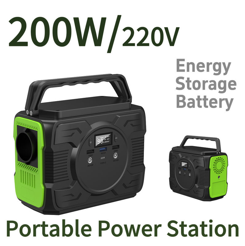 بانک برق بیرونی 200 وات با باتری لیتیوم یون و ولتاژ خروجی AC 110/220V-50Hz/60Hz