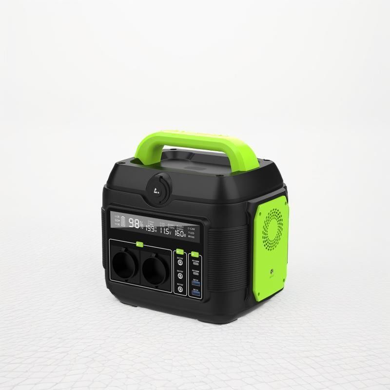 600W منبع برق قابل حمل ذخیره سازی انرژی در فضای باز با صفحه نمایش دیجیتال و ورودی 110V/220V