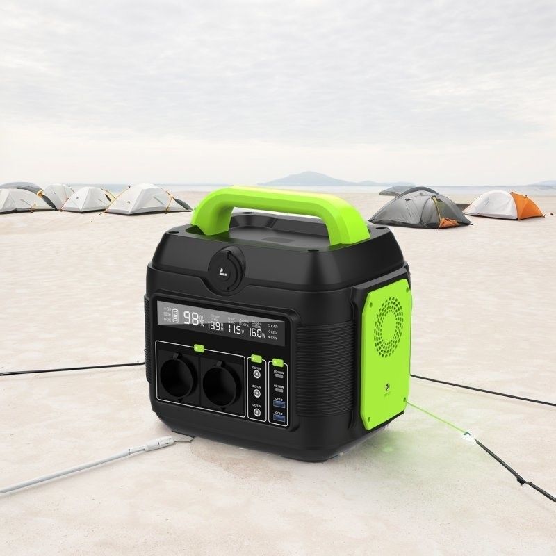 مرکز برق ذخیره سازی انرژی قابل حمل برای کمپینگ در فضای باز 600W AC خروجی سفارشی