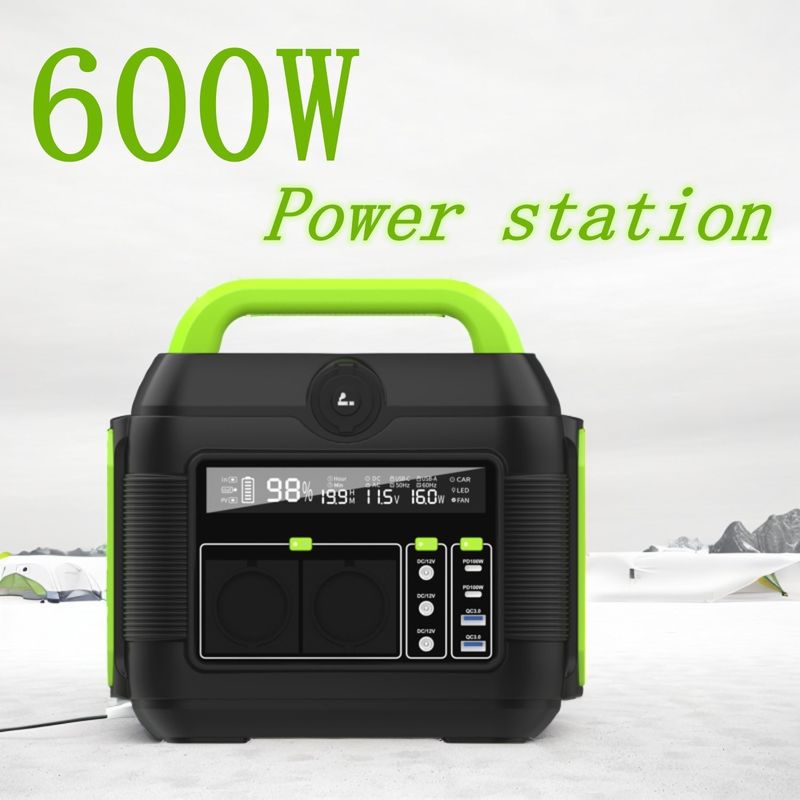 ایستگاه برق قابل حمل 600W 300W باتری لیتیوم ترنری سیستم انرژی ژنراتور خورشیدی