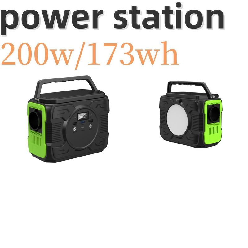 استفاده آسان 200W ایستگاه برق قابل حمل با شارژ خورشیدی و باتری لیتیوم یون