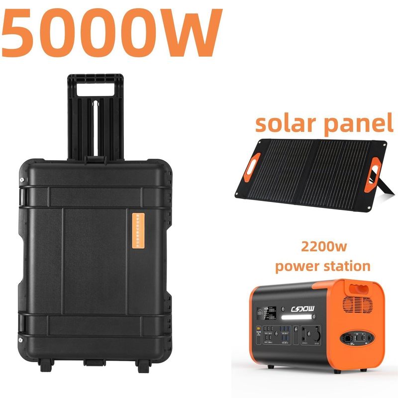 ژنراتور انرژی خورشیدی قابل حمل طراحی شده جدید برای خارج از منزل 8000W قدرت اوج و زمان شارژ 6-7 ساعت