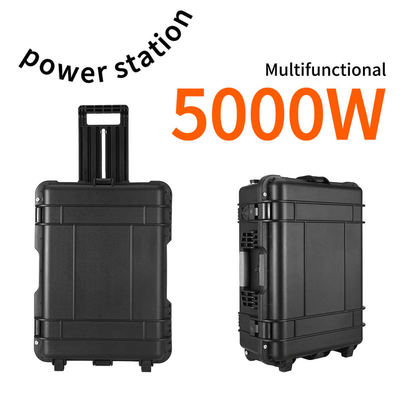 4800wh ظرفیت 5000W ژنراتور پشتیبان قابل حمل 6-7h زمان شارژ نیروگاه خورشیدی