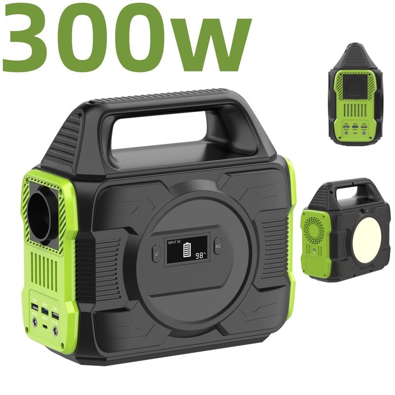 Un کمپینگ در فضای باز 200W / 300W / 600W ژنراتور نیروگاه ذخیره انرژی خورشیدی قابل حمل