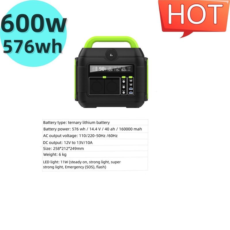 رنگ قابل تنظیم S6 600W ایستگاه انرژی خورشیدی قابل حمل برای فعالیت های بیرونی
