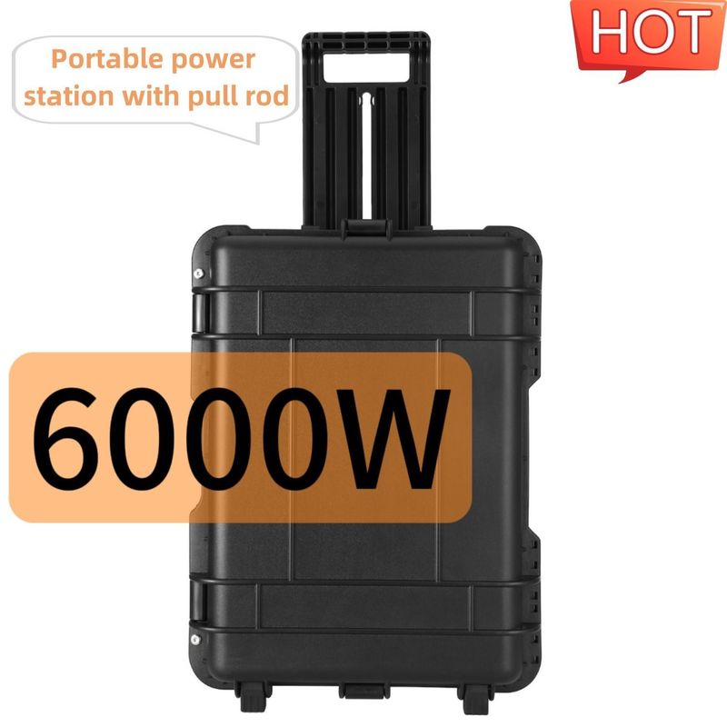 ژنراتور خورشیدی قابل حمل بیرونی چند منظوره 6000W با جریان خروجی AC 15A Max