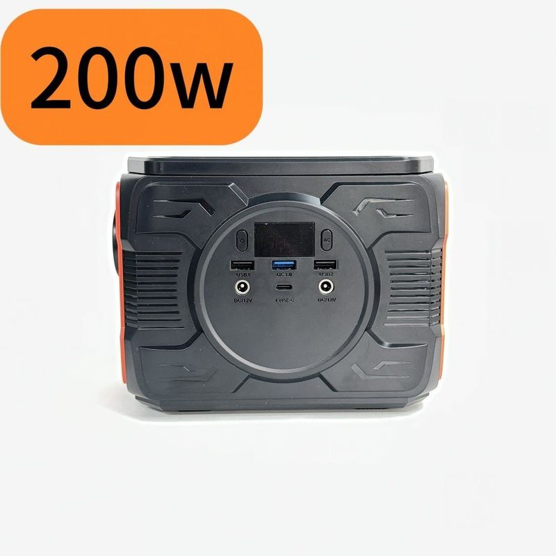 آخرین ژنراتور خورشیدی 200 وات برای کمپینگ در فضای باز ایستگاه برق قابل حمل 1.6kg 110V/220V