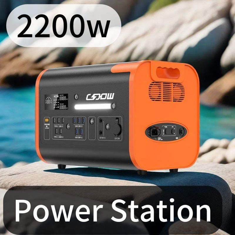 شارژ بی سیم انرژی خورشیدی قابل حمل 2200W صفحه آماده سازی تلفن همراه برای کمپینگ ماشین سیاه