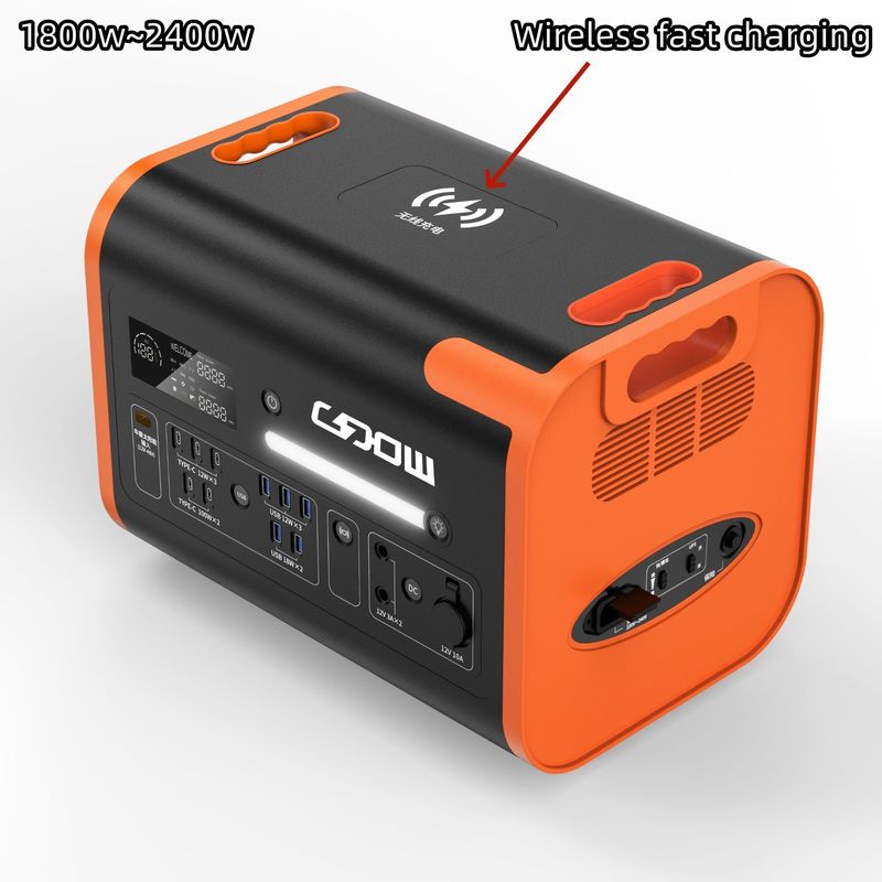 LiFePO4 220V 2048wh استیشن برق قابل حمل موج سینوس خالص برای کمپینگ در فضای باز