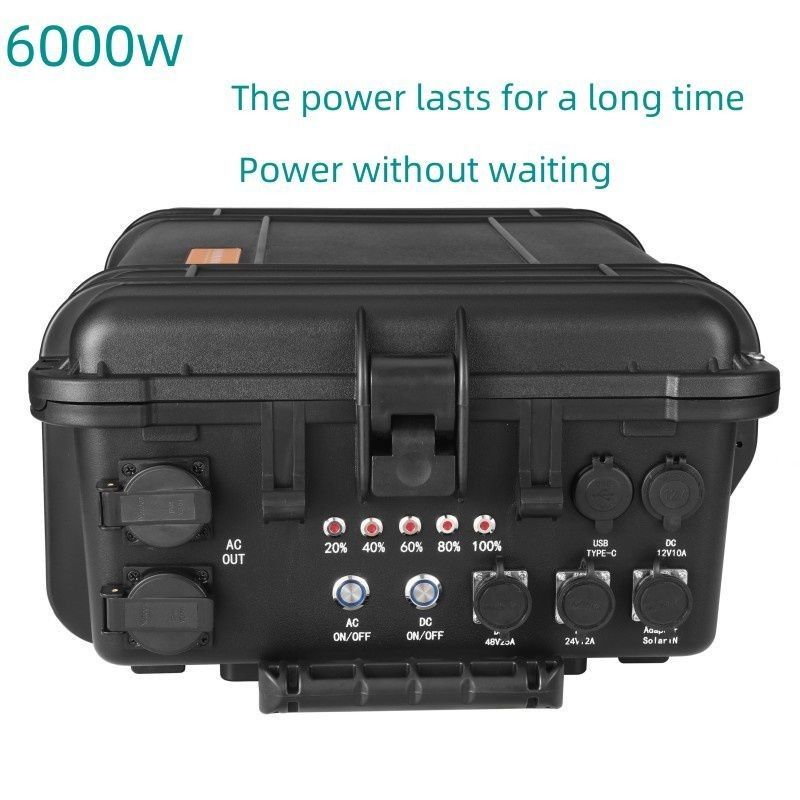 AC خالص Sine Wave خروجی باتری لیتیوم ترنری ژنراتور خورشیدی قابل حمل برای فضای باز
