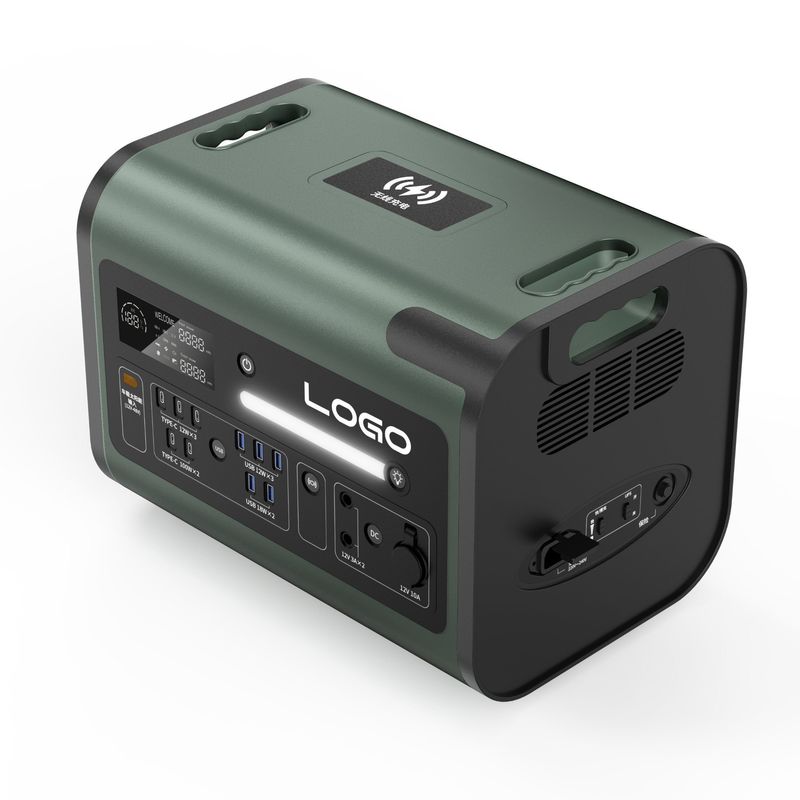 نیروگاه حمل و نقل ژنراتور خورشیدی 2200 وات برای شارژ AC / DC / PV و ظرفیت بزرگ