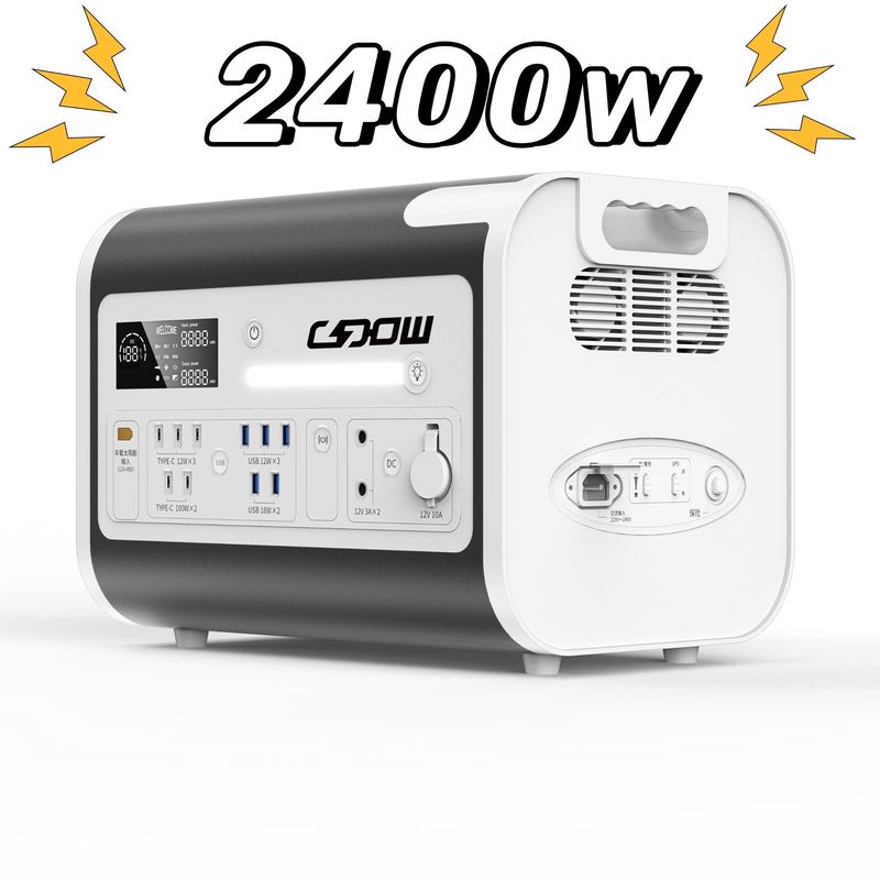 نیروگاه کمپینگ با شارژ خورشیدی و AC محدوده نوسان ولتاژ خروجی -5%-5%