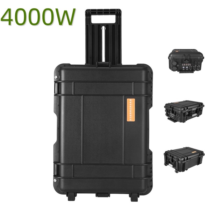 8000W قدرت اوج LiFePO4 سلول لیتیوم ژنراتور خورشیدی قابل حمل برای فعالیت های بیرونی