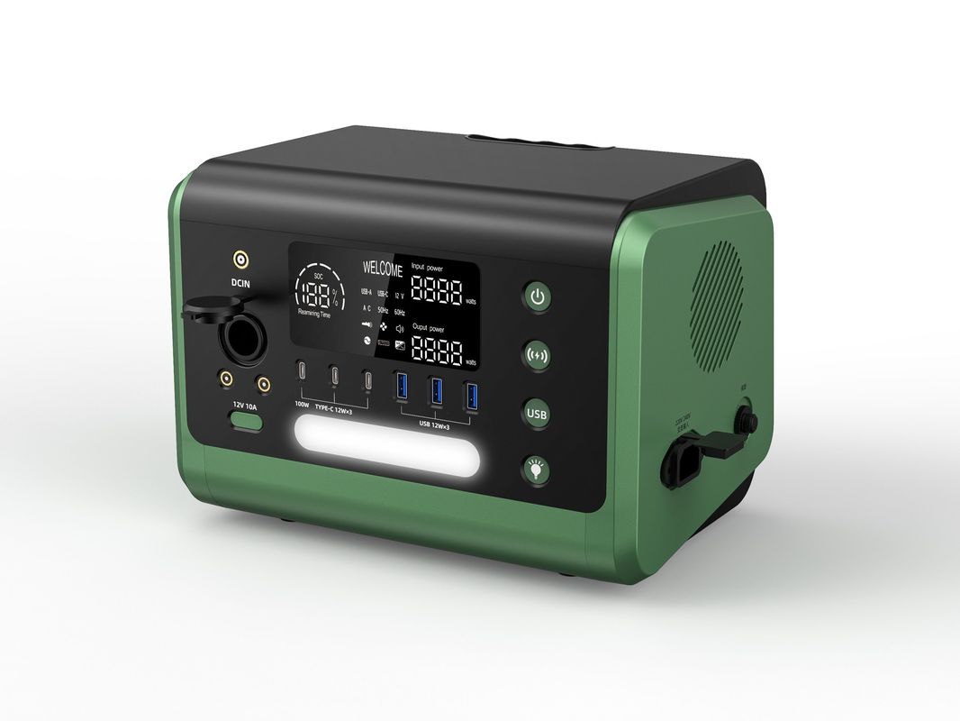 600W نیروگاه خورشیدی قابل حمل برق AC با 12W * 3 خروجی USB و HT06