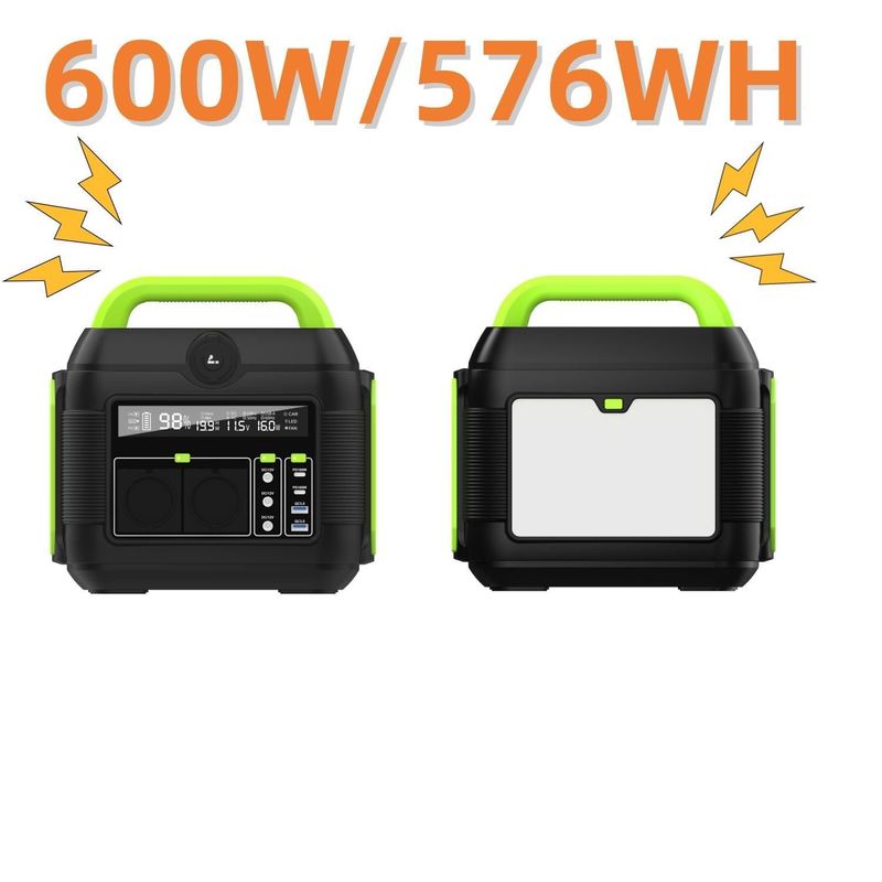 پمپ برق شارژ سریع 600W/160000mAh قابل بازیافت 110V بانک برق قابل حمل AC / DC / USB / Type-C S6