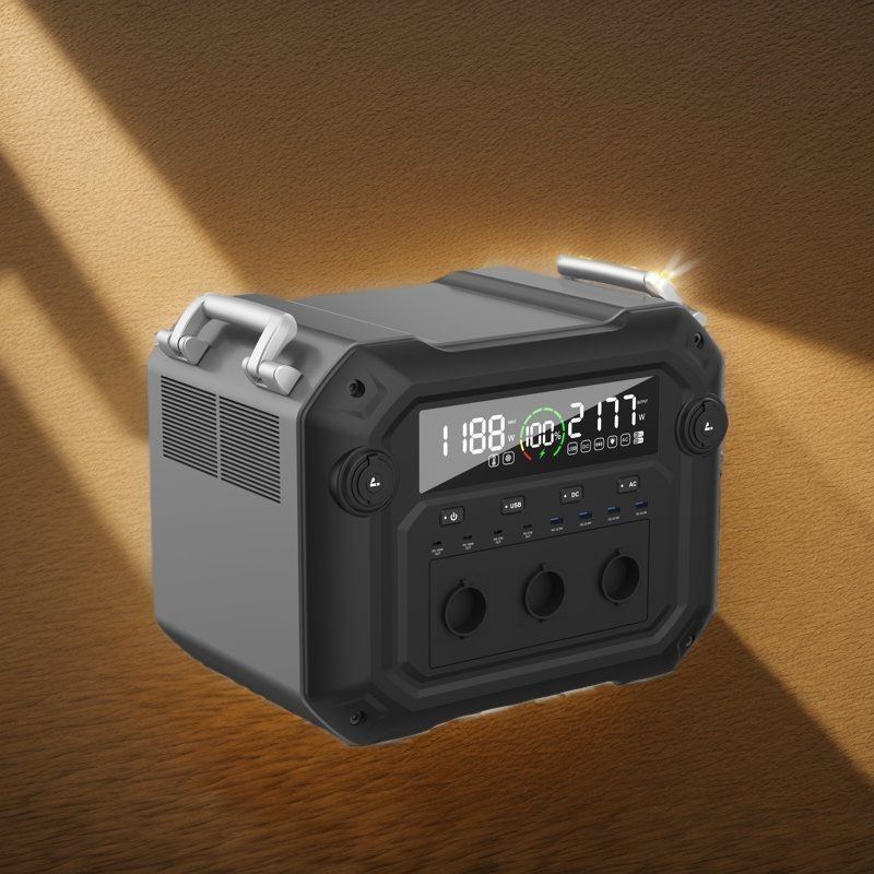 Un38.3/MSDS آزمایش شده ژنراتور خورشیدی 2500W 2000W 3000W ایستگاه برق قابل حمل برای تلفن همراه