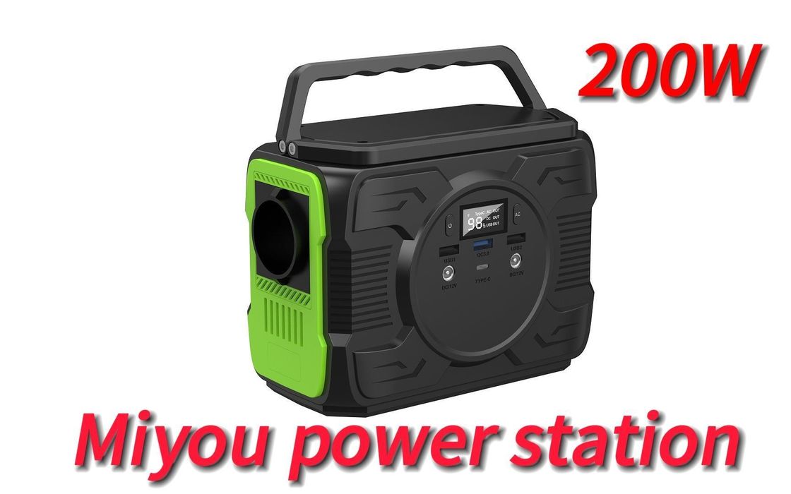 ژنراتور قابل حمل انرژی تجدید پذیر 200W/173wh ذخیره انرژی خورشیدی منبع برق تلفن همراه