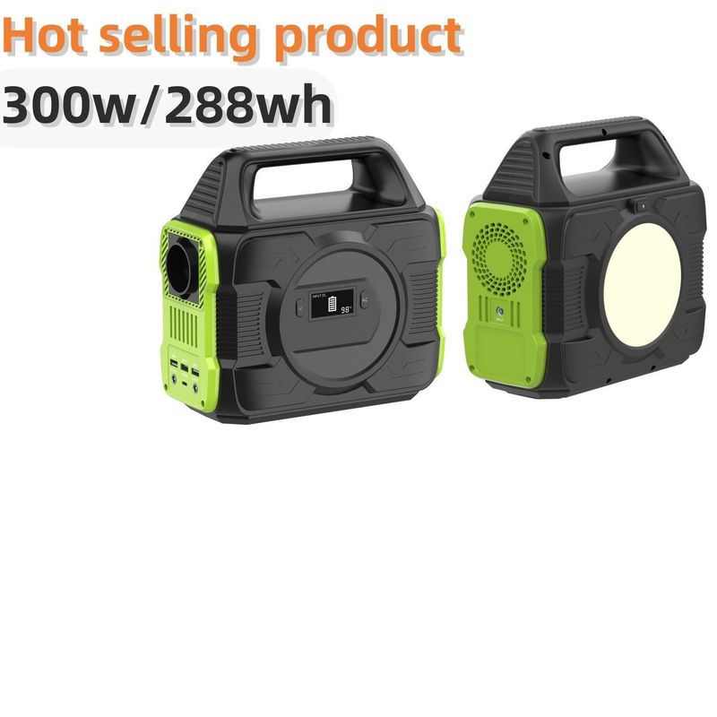 300W/288wh نیروگاه خورشیدی نشان می دهد صفحه نمایش کریستال مایع و MPPT برای خانه