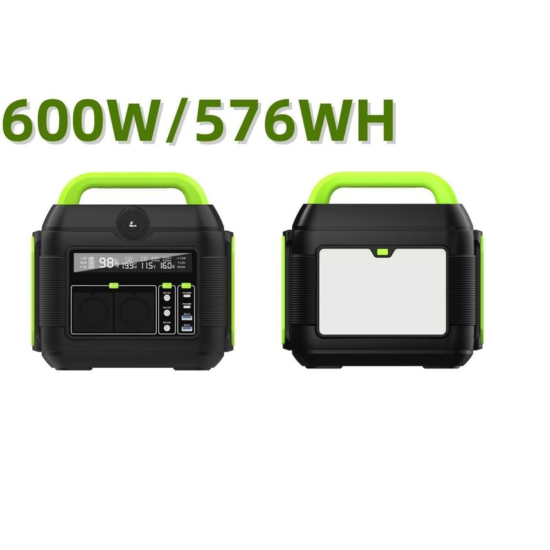 600W AC110V AC220V بسته باتری لیتیوم ایستگاه انرژی خورشیدی قابل حمل برای کامپر و RV