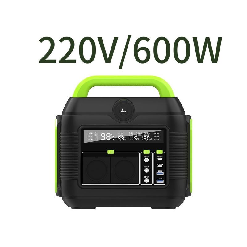 باتری قابل برداشت 600 وات لیتیوم 110 ولت 220 ولت کمپینگ مینی قابل حمل AC Outlets Power Bank