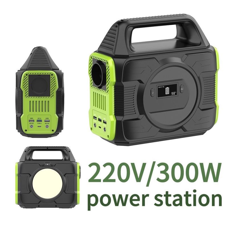 Un ژنراتور 300W 200W 500W 600W ایستگاه برق قابل حمل برای سفر در فضای باز کمپینگ RV