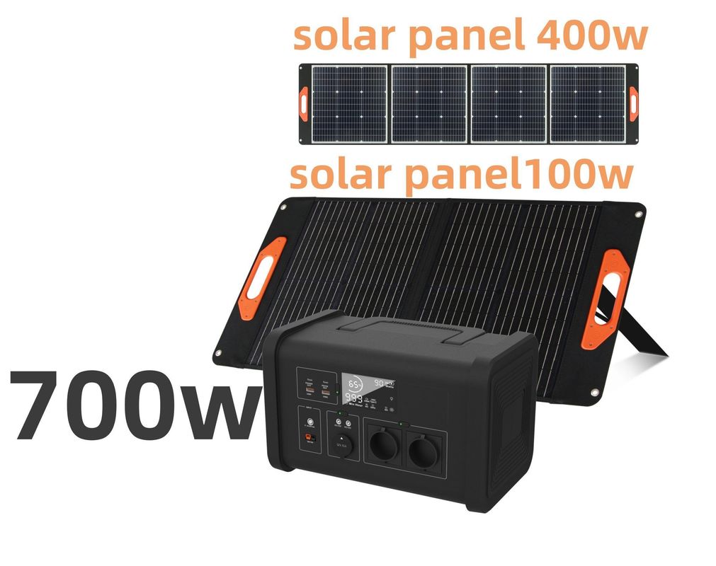700W قدرت خروجی AC ایستگاه برق قابل حمل برای LiFePO4 ژنراتور خورشیدی انرژی تجدید پذیر