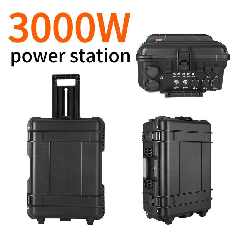 نیروگاه برق بادی خورشیدی قابل شارژ قابل حمل 2kw با خروجی موج صیون خالص AC