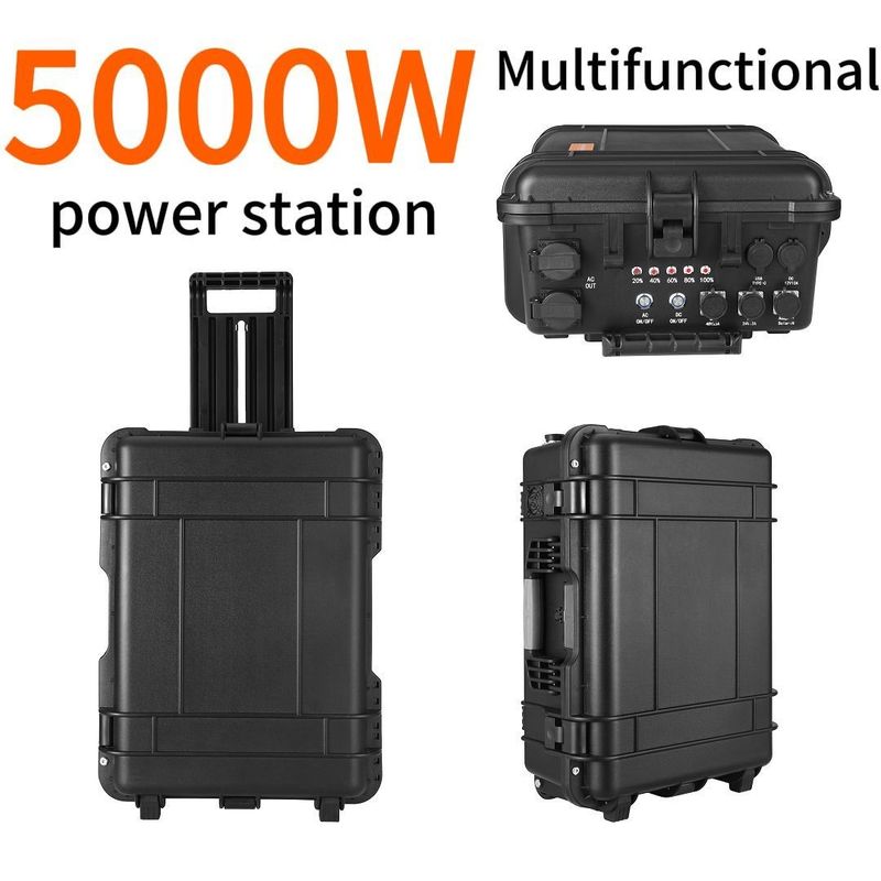 LT-50 رفیق کامل شما برای ماجراجویی های در فضای باز 5000W ایستگاه انرژی خورشیدی قابل حمل