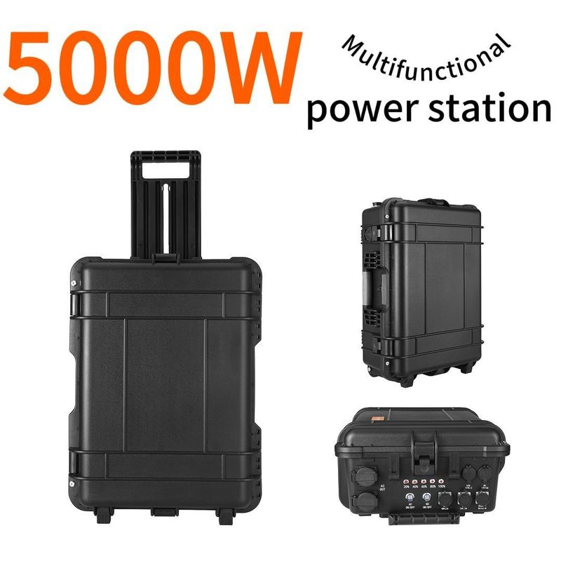 5000W ایستگاه برق قابل حمل USB / Type-C 18W Max برای کمپینگ ماشین و تور خودران
