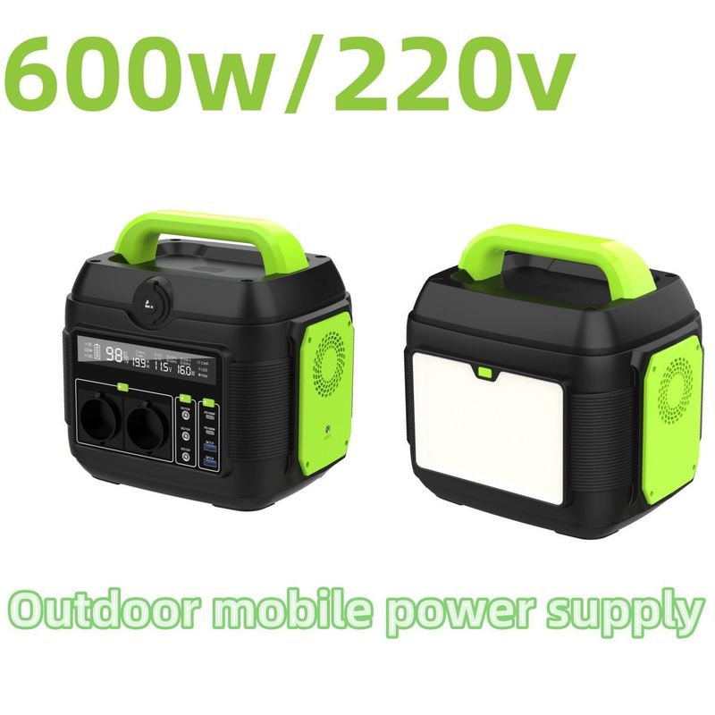 رنگ قابل تنظیم 2024 ژنراتور خورشیدی قابل حمل 300W 600W 1200W برای اضطراری خانگی
