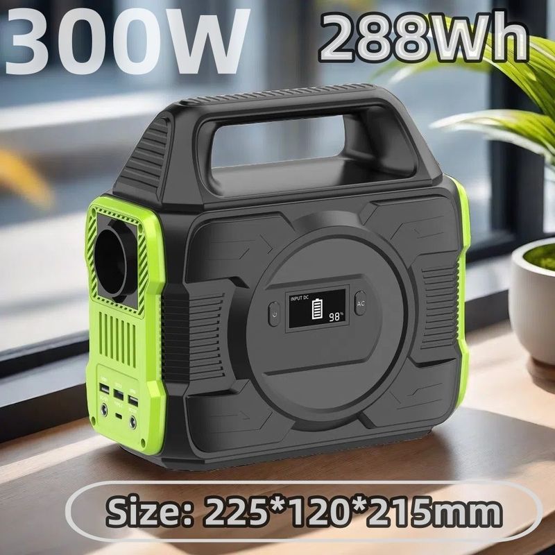 300W Multi-Standard High Capacity Portable Power Station برای کمپینگ رنگ سفارشی